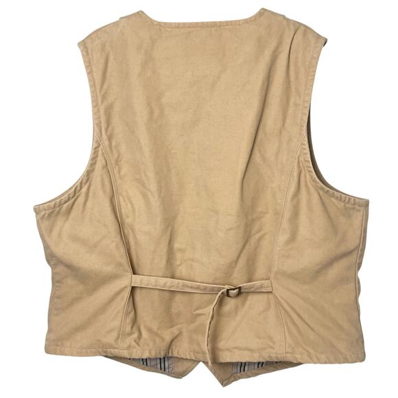 Outback Trading Company Melbourne Canvas Snap Vest XXL Western Outdoor Workwear - Picture 7 of 9